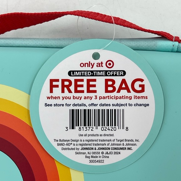 Target Johnson & Johnson Empty Band-Aid First Aid Kit Case Travel Car 9” x 7” - Picture 4 of 6